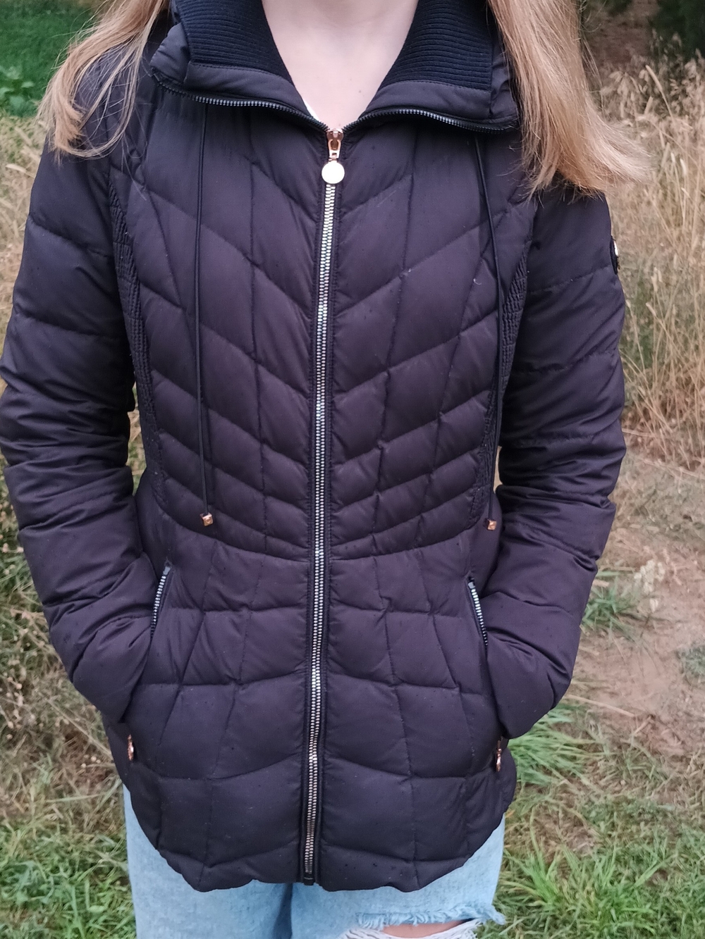 Bernardo Primaloft Black Fitted Puffer Jacket
